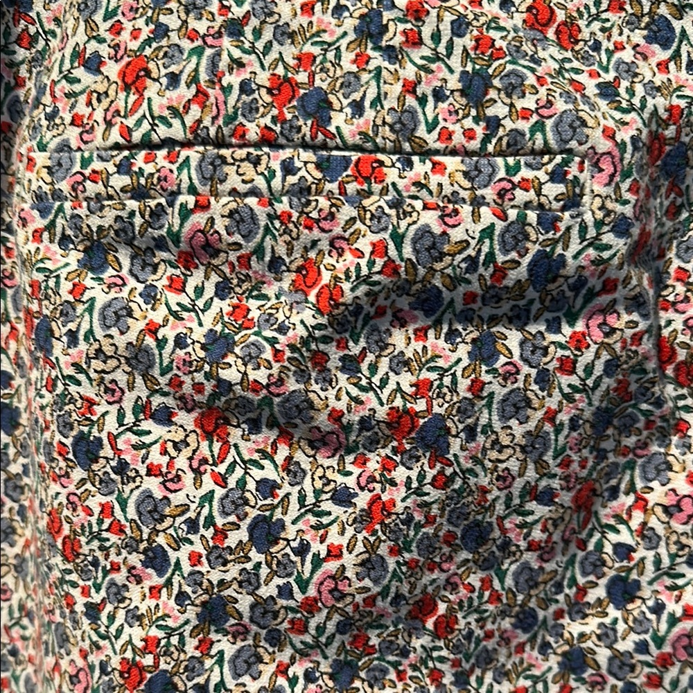 LOFT Floral Patterned Pants - like new - EUC - Picture 4 of 4